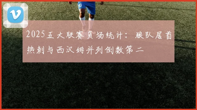 2025五大联赛负场统计：狼队居首热刺与西汉姆并列倒数第二